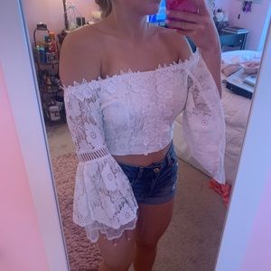 Festie Bestie Lace Bell Top